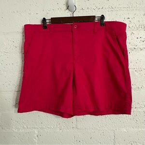 Lee Womens Shorts 20 M Pink Flat Front Cotton Stretch Chino BQ18